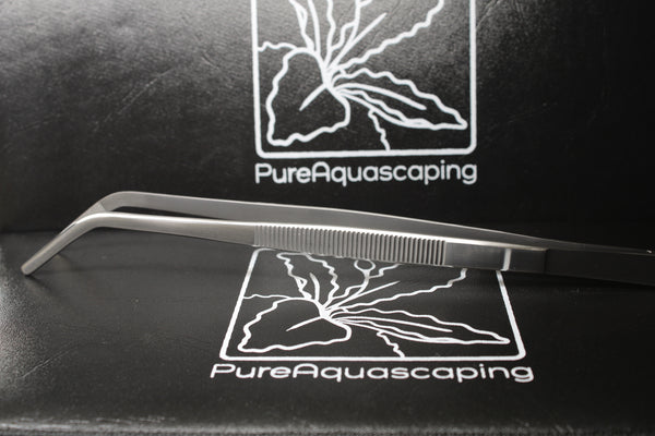 PureAquascaping tweezers curved 25 cm